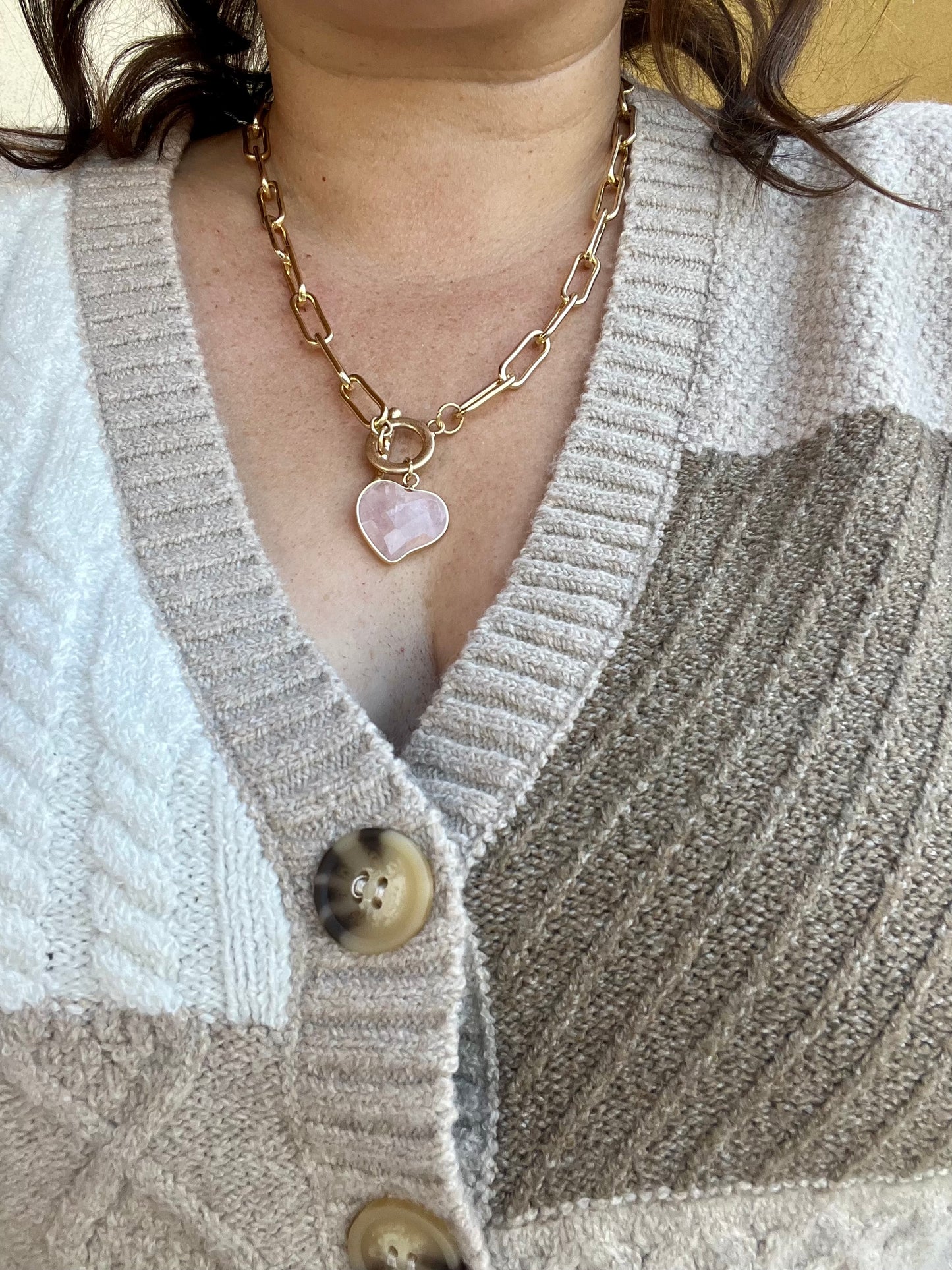 Front Clasp Heart Necklace - 85 Local