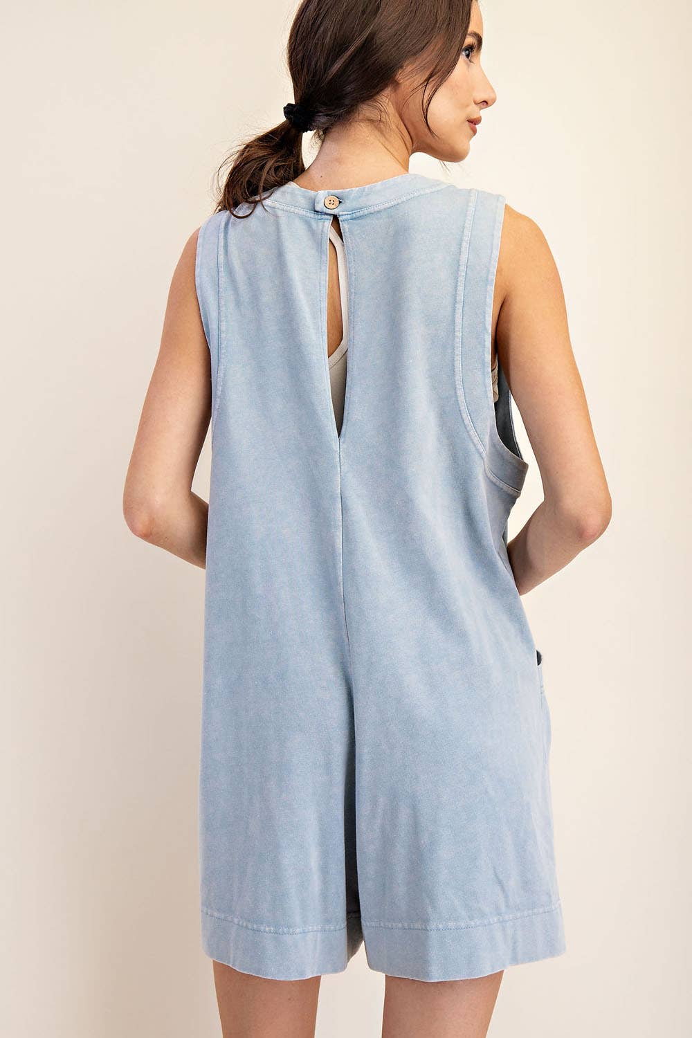 COTTON POLY ROMPER