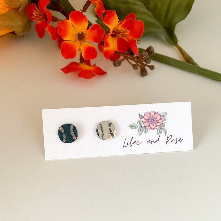 Baseball stud earrings - 85 Local