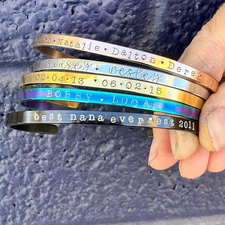 Personalized Cuff Bracelet - 85 Local