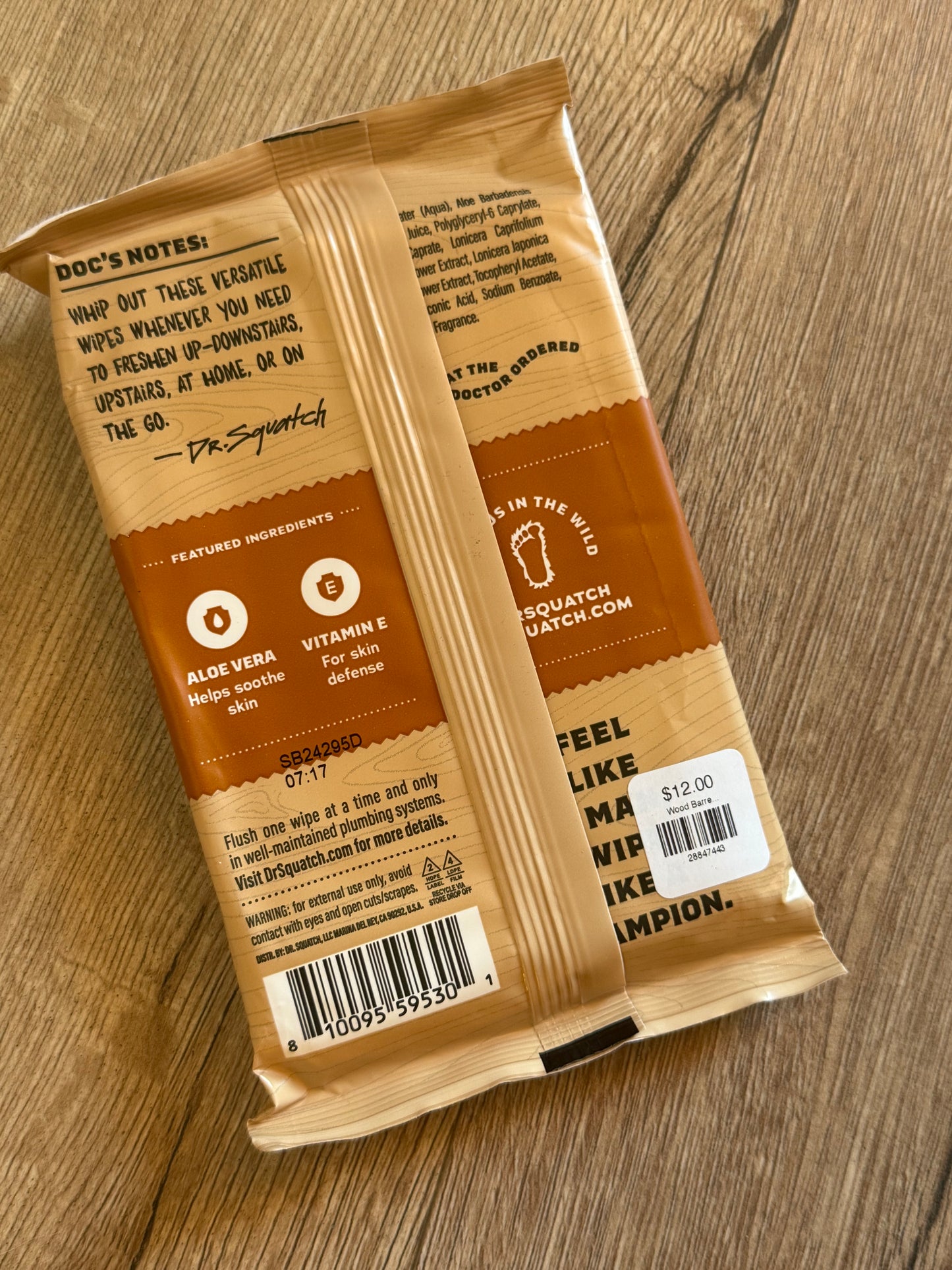 Wood Barrel Bourbon Wipes - 85 Local