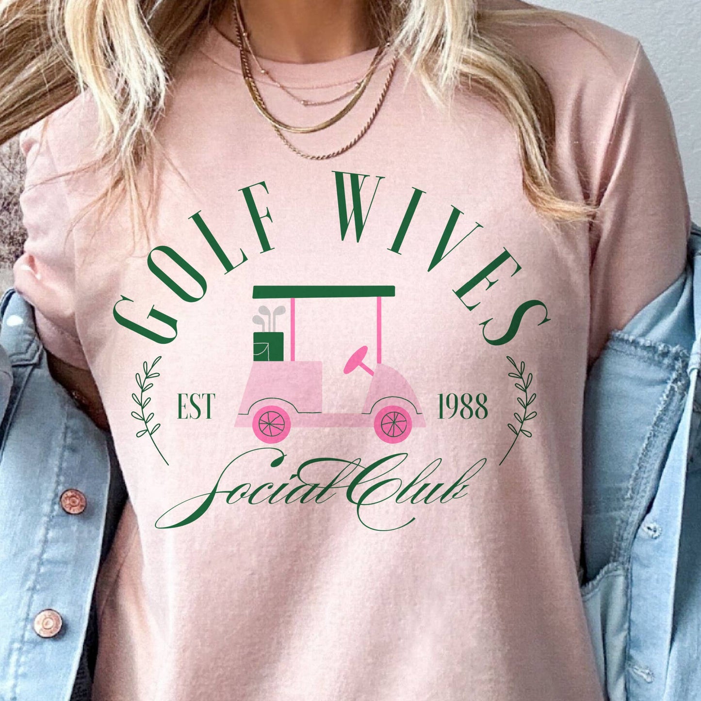 Golf Wives Social Club Country Golfing Social Graphic Tee - 85 Local