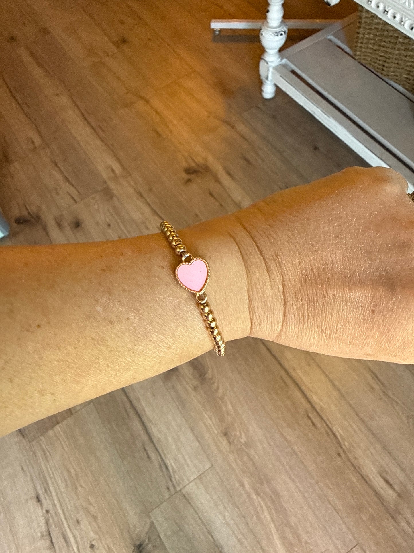 Pink Heart Bracelet