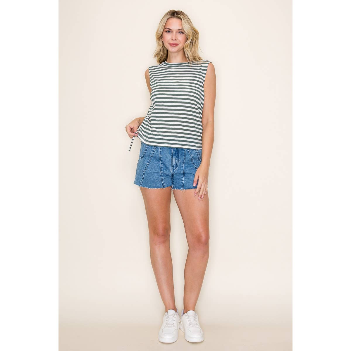 SLUB STRIPED TOP - 85 Local