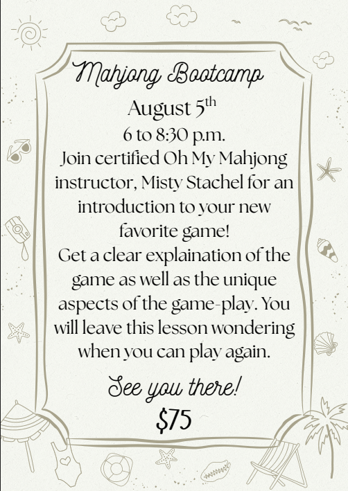 8/5 Mahjong Bootcamp