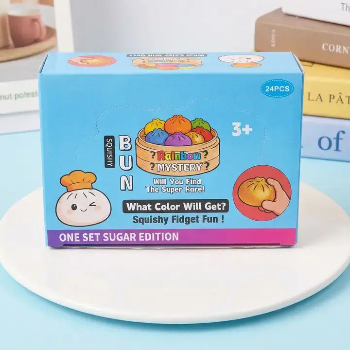 Transparent Bead Filled Dumpling Shape Fidget Stress Toy
