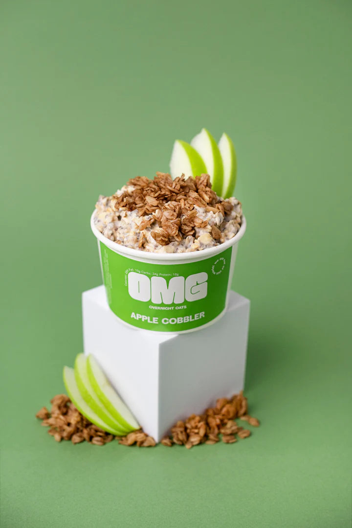 OC Apple Cobbler Overnight Oats