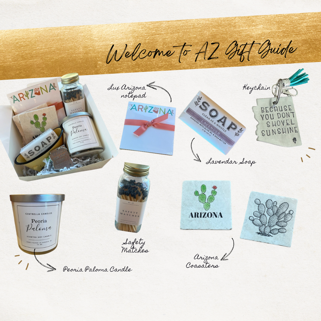 gift basket idea with arizona local items