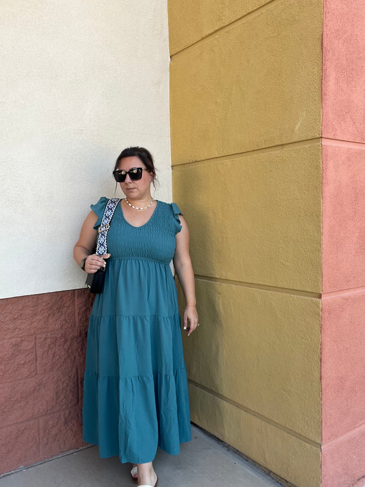 Teal Midi Dress