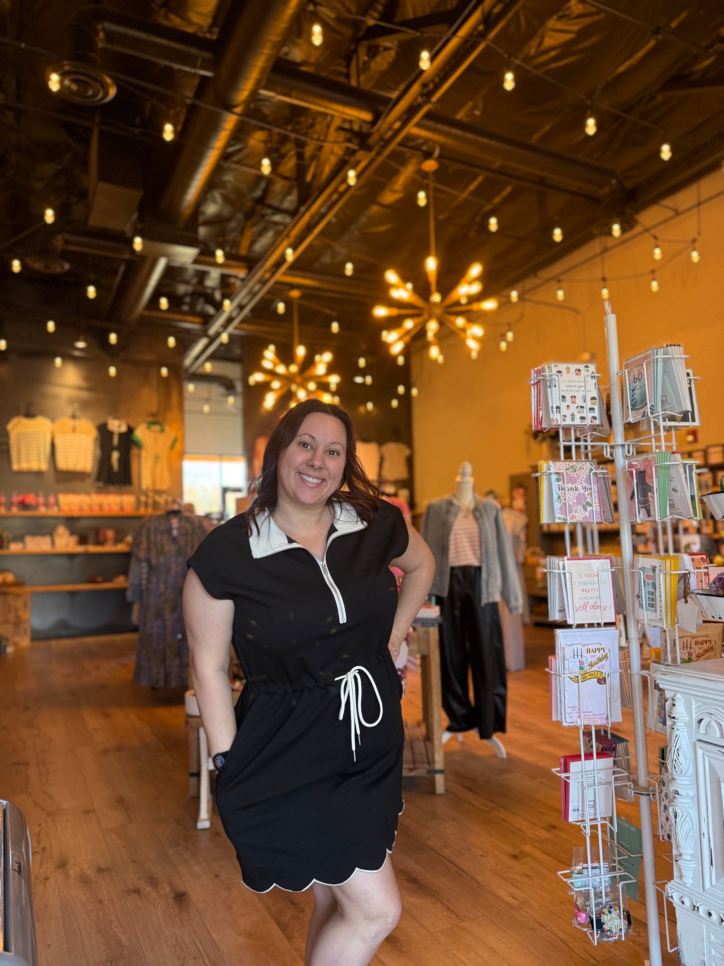 half zip sporty dress