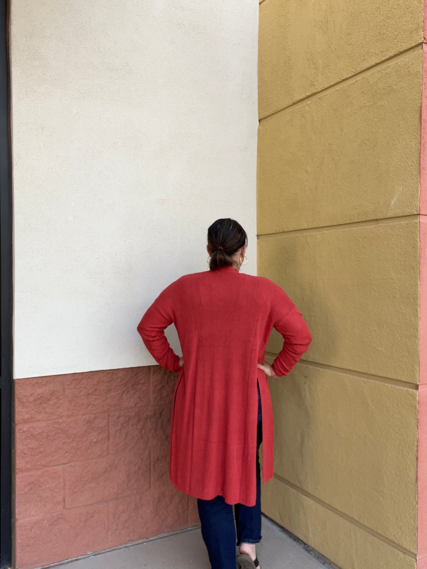 Coral Knit Cardigan