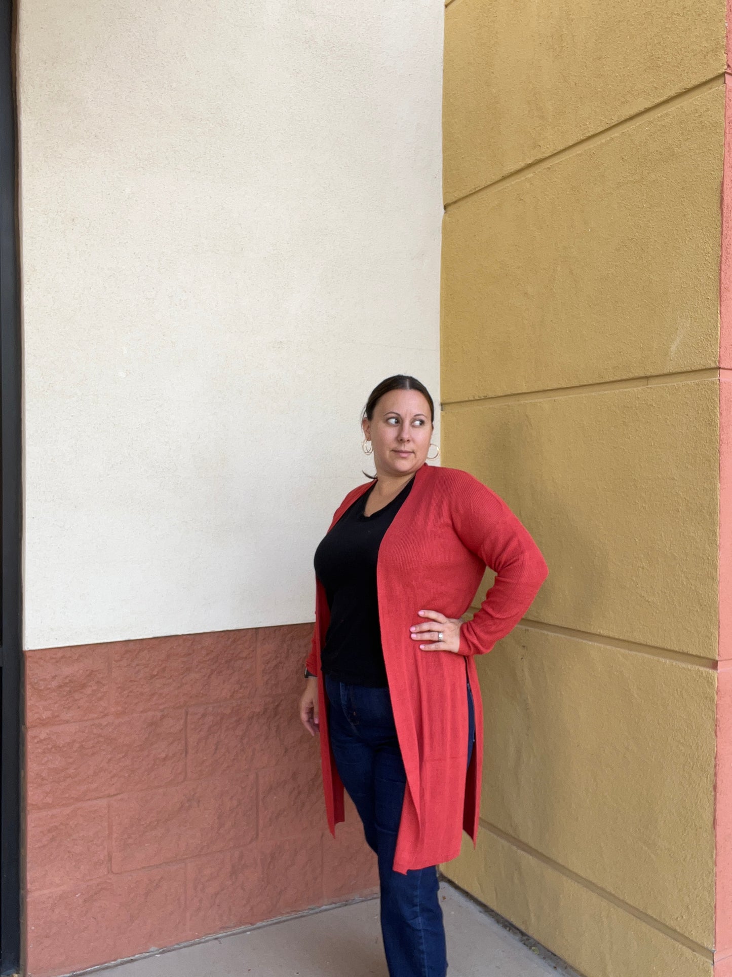 Coral Knit Cardigan