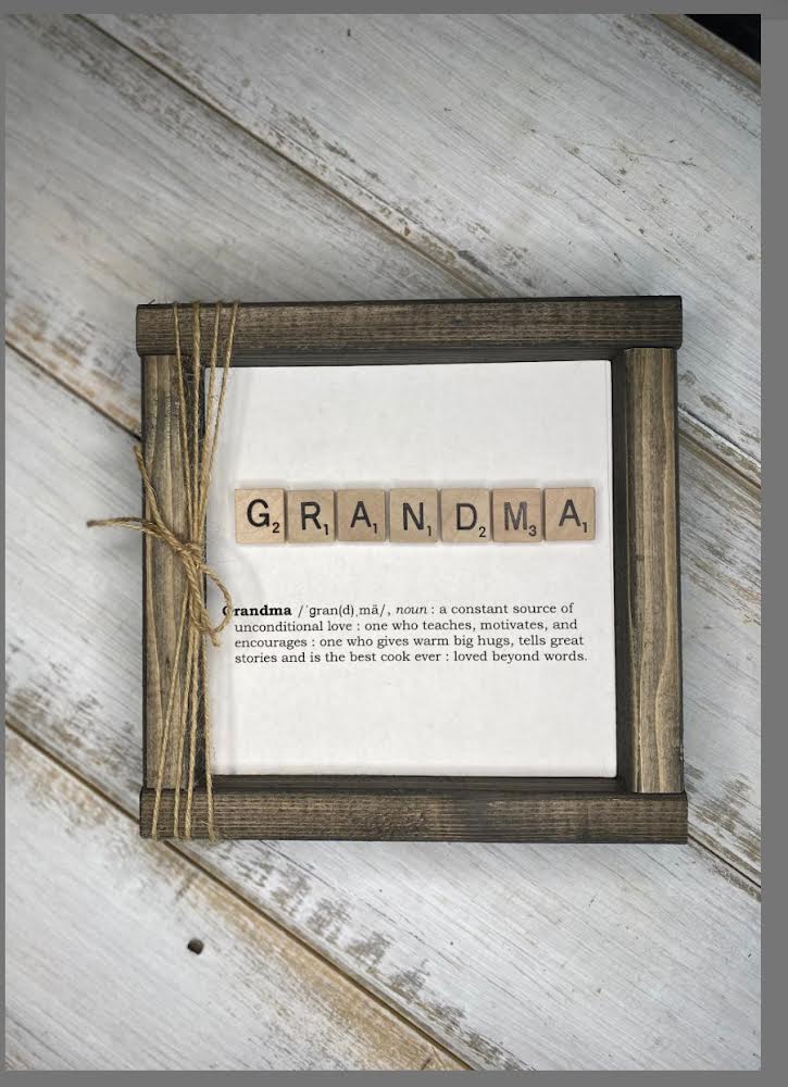 Custom Grandma Define Sign - 85 Local