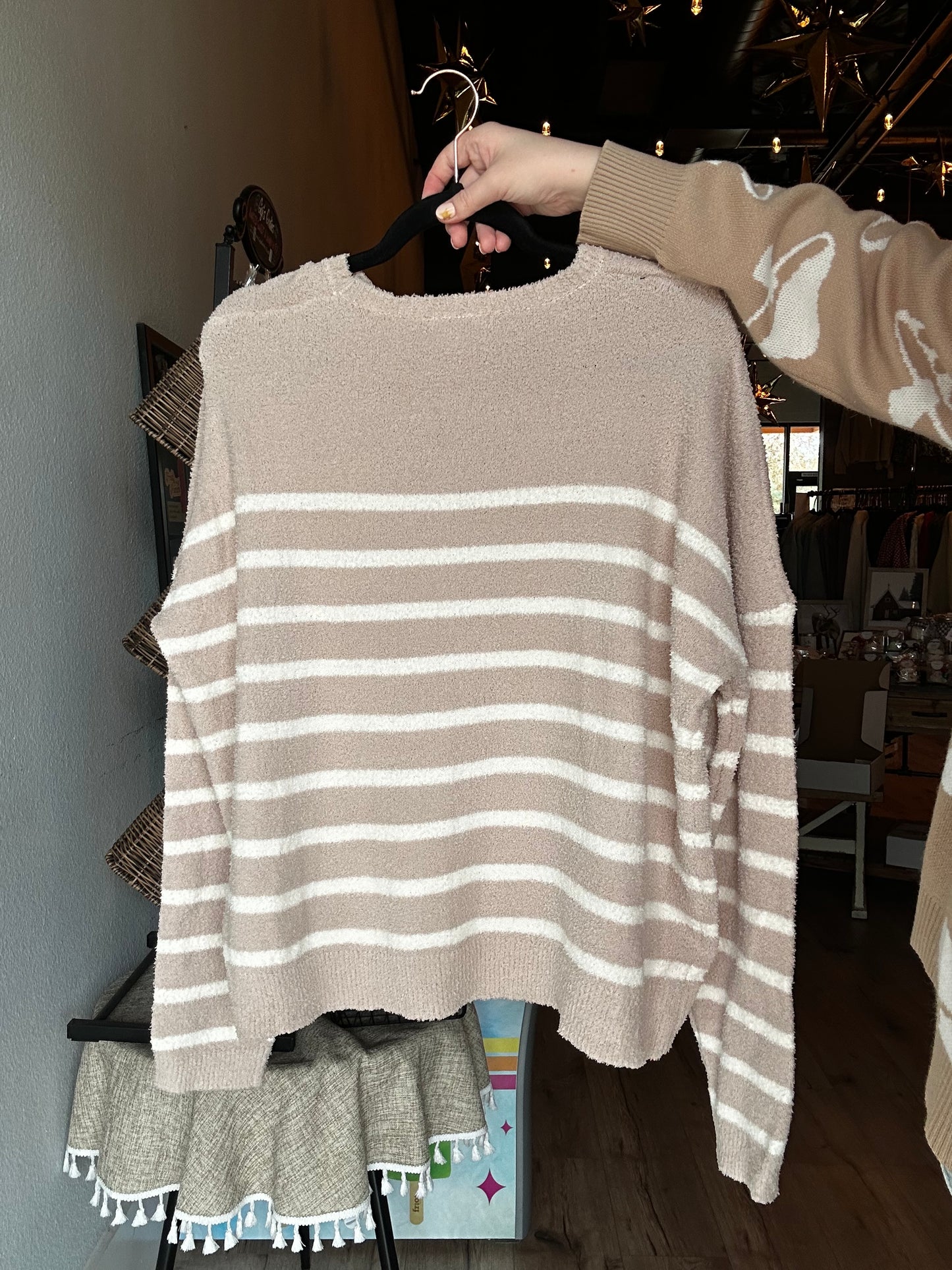 Cozy striped sweater