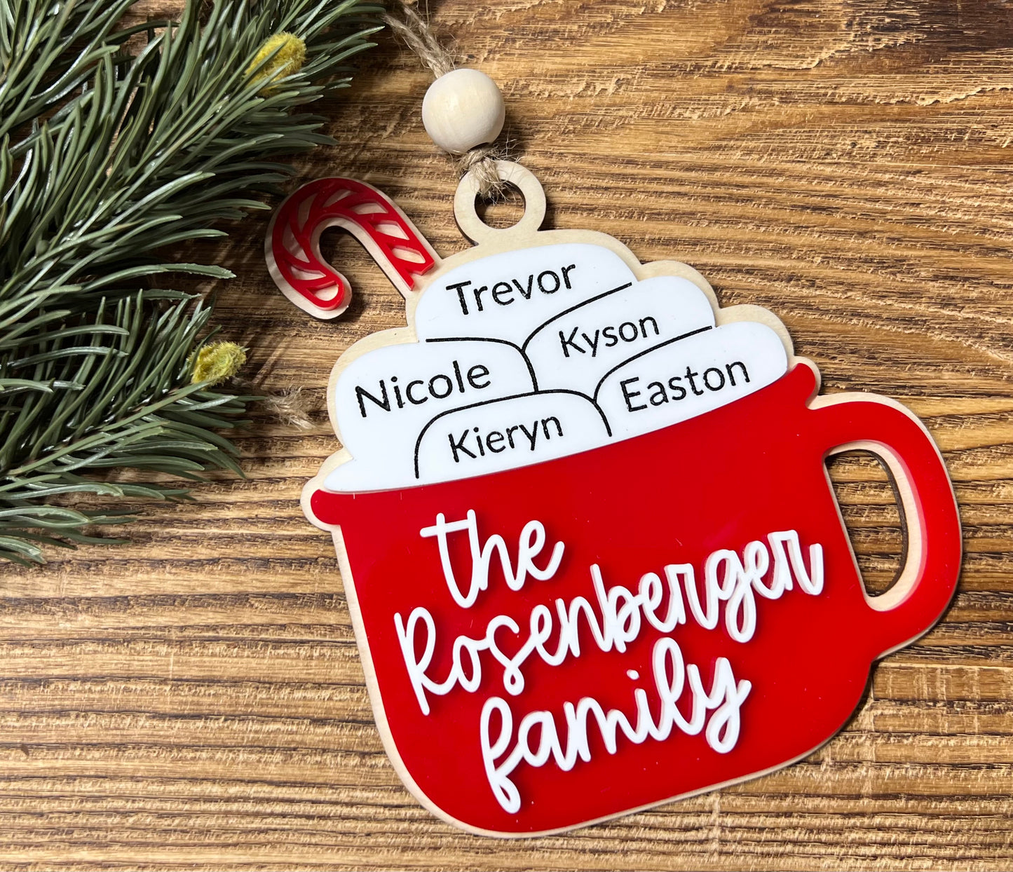 Hot Cocoa Family ornament