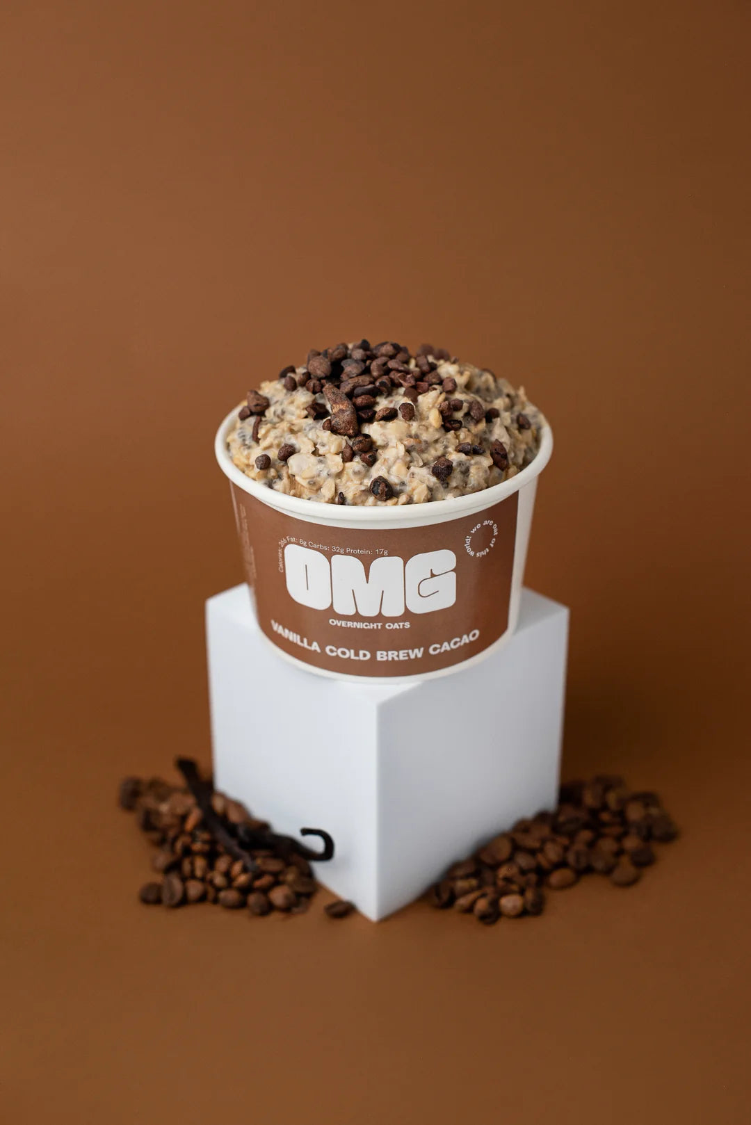 OC Vanilla Cold Brew Cacao Overnight Oats
