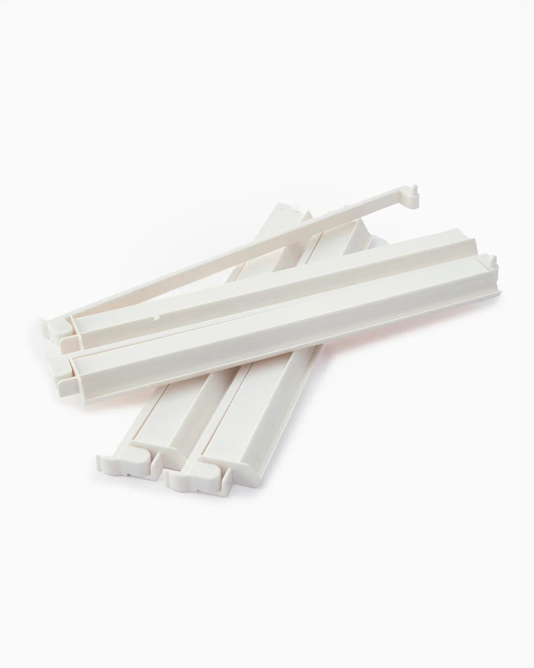 white acrylic rack & pusher set