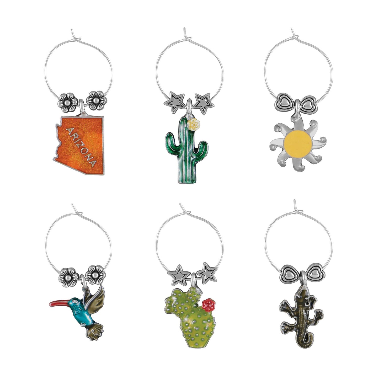 6-Piece Arizona Wine Charms - 85 Local