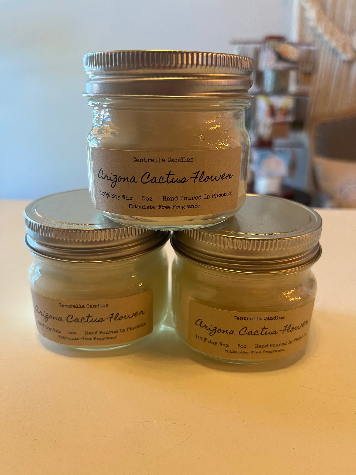 AZ Cactus Flower Candle - 85 Local