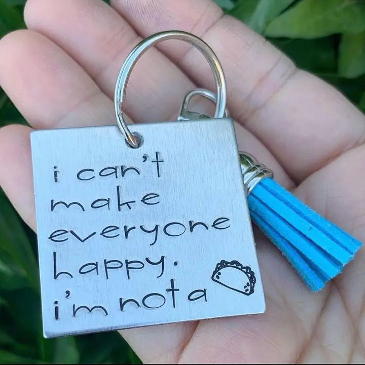 I'm Not A Taco Keychain Twig & Lace