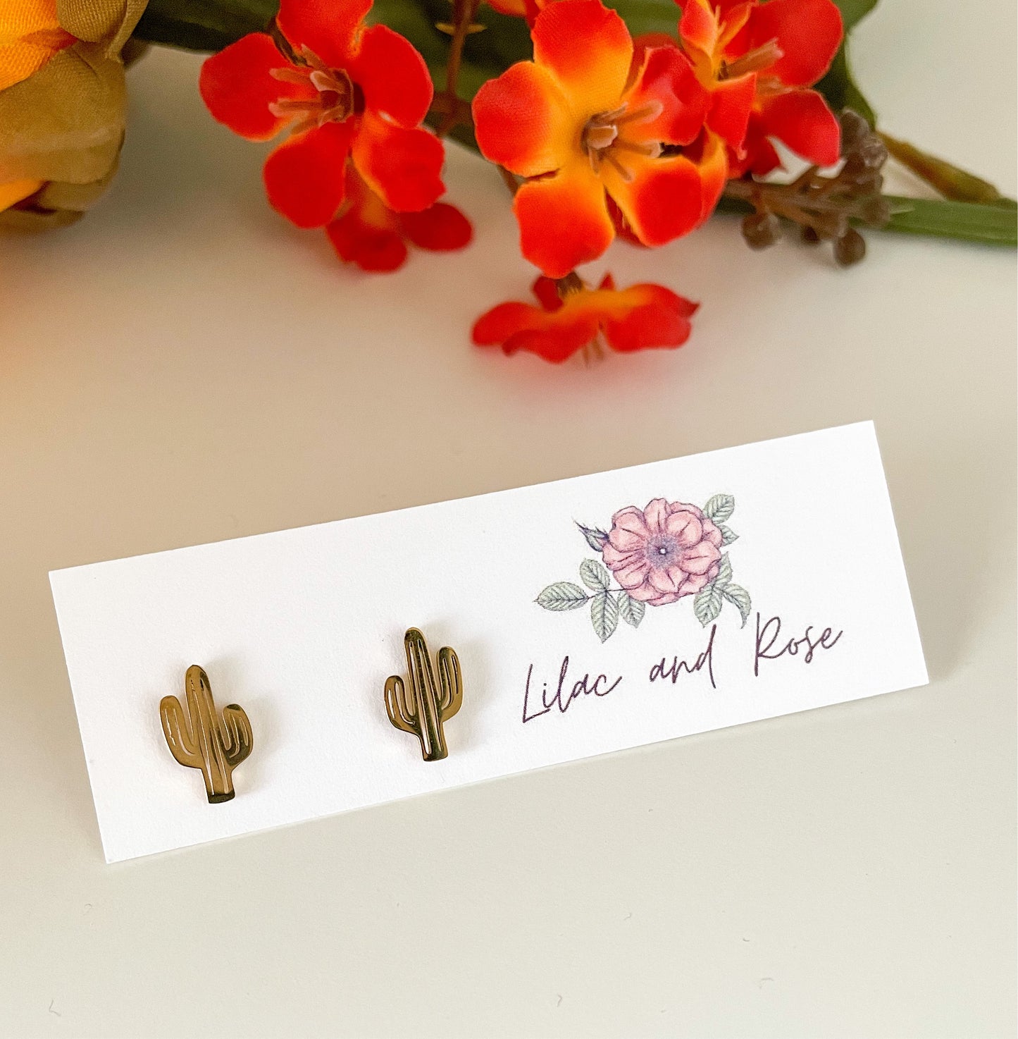 Cactus Stud Earrings