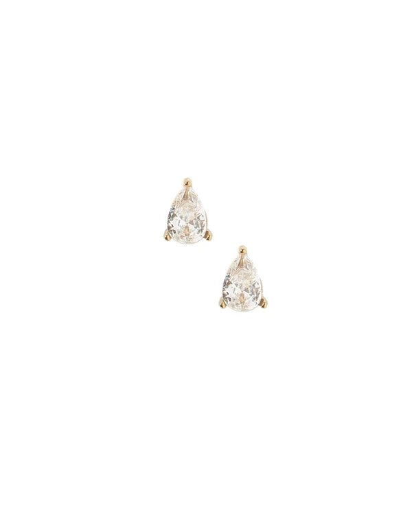 Screwback Stud Earrings- Paige Pear