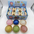 TPR Dumpling Shape Squishy with Steamer Glitter Clear Shell Emoji Style