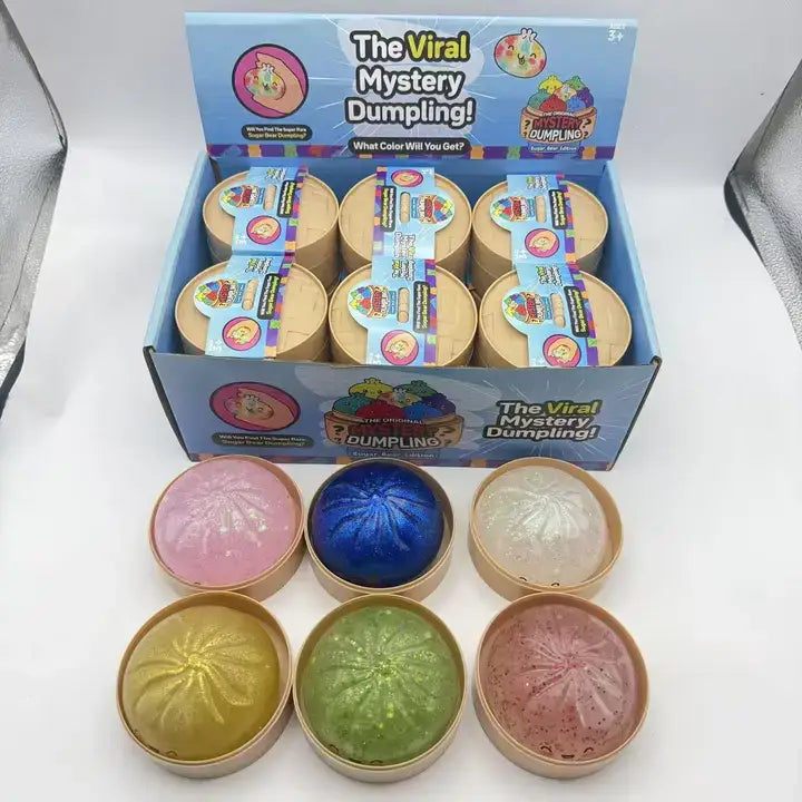 Glitter Dumpling Squishy Quick Rebound Fidget Stress Toy