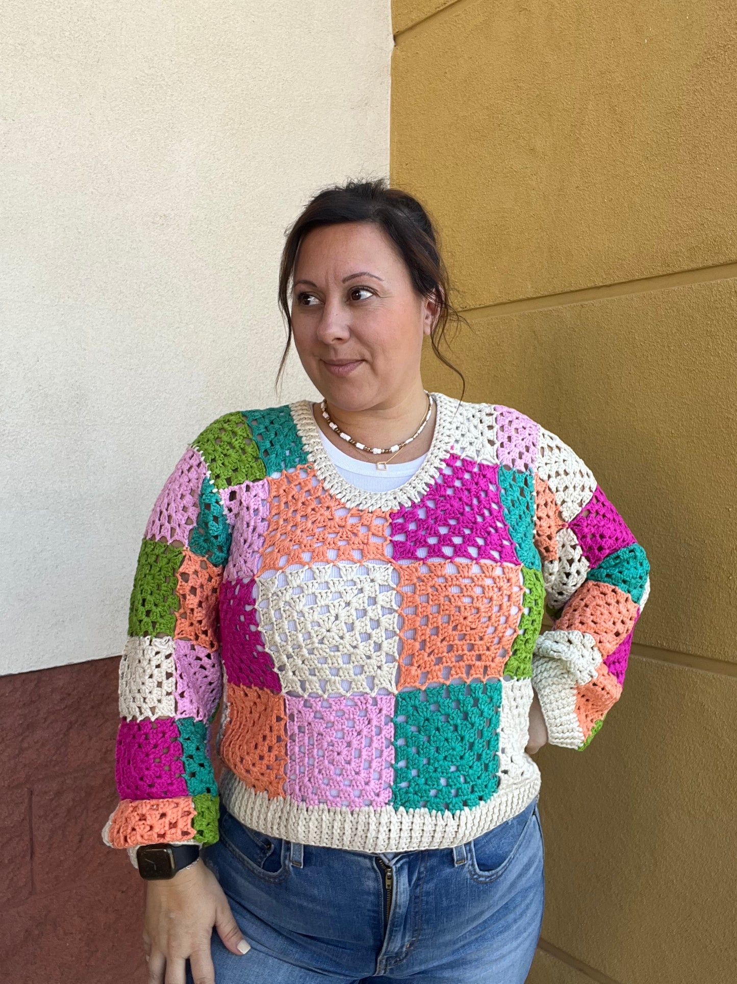 Multi Crochet Sweater