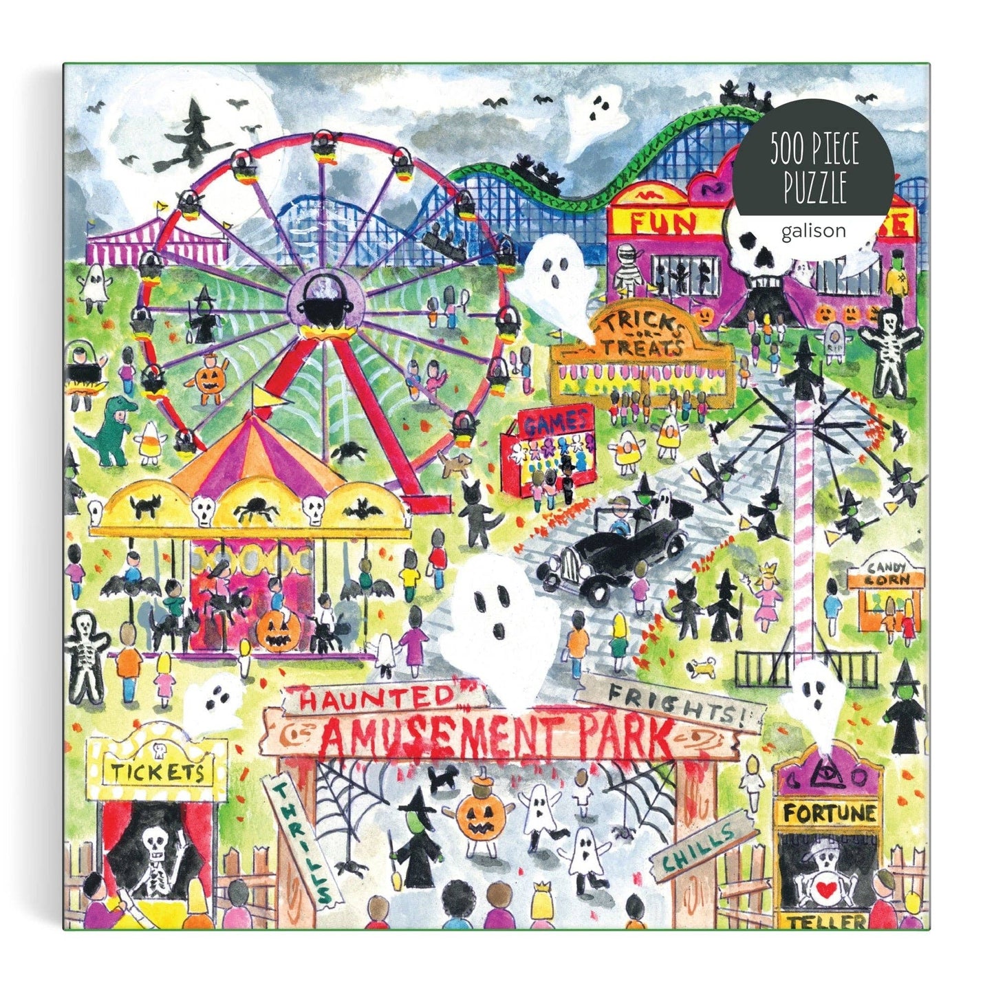 Michael Storrings Haunted Amusement Park 500 Piece Puzzle