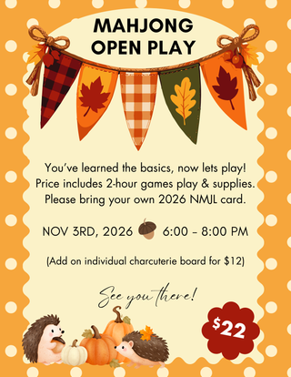 11/3 Mahjong Open Play