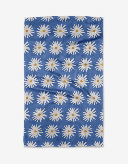 Blue Daisies Tea Towel - 85 Local