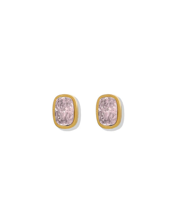 Screwback Stud Earrings- Kay Pink