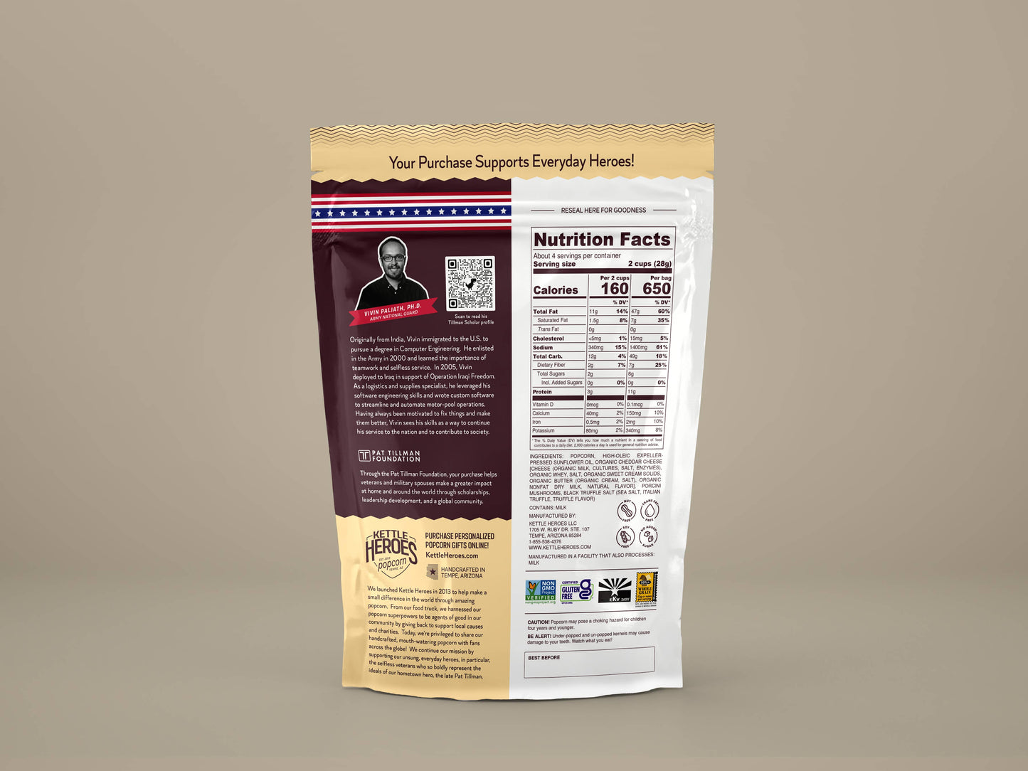 Porcini Truffle Cheddar Popcorn