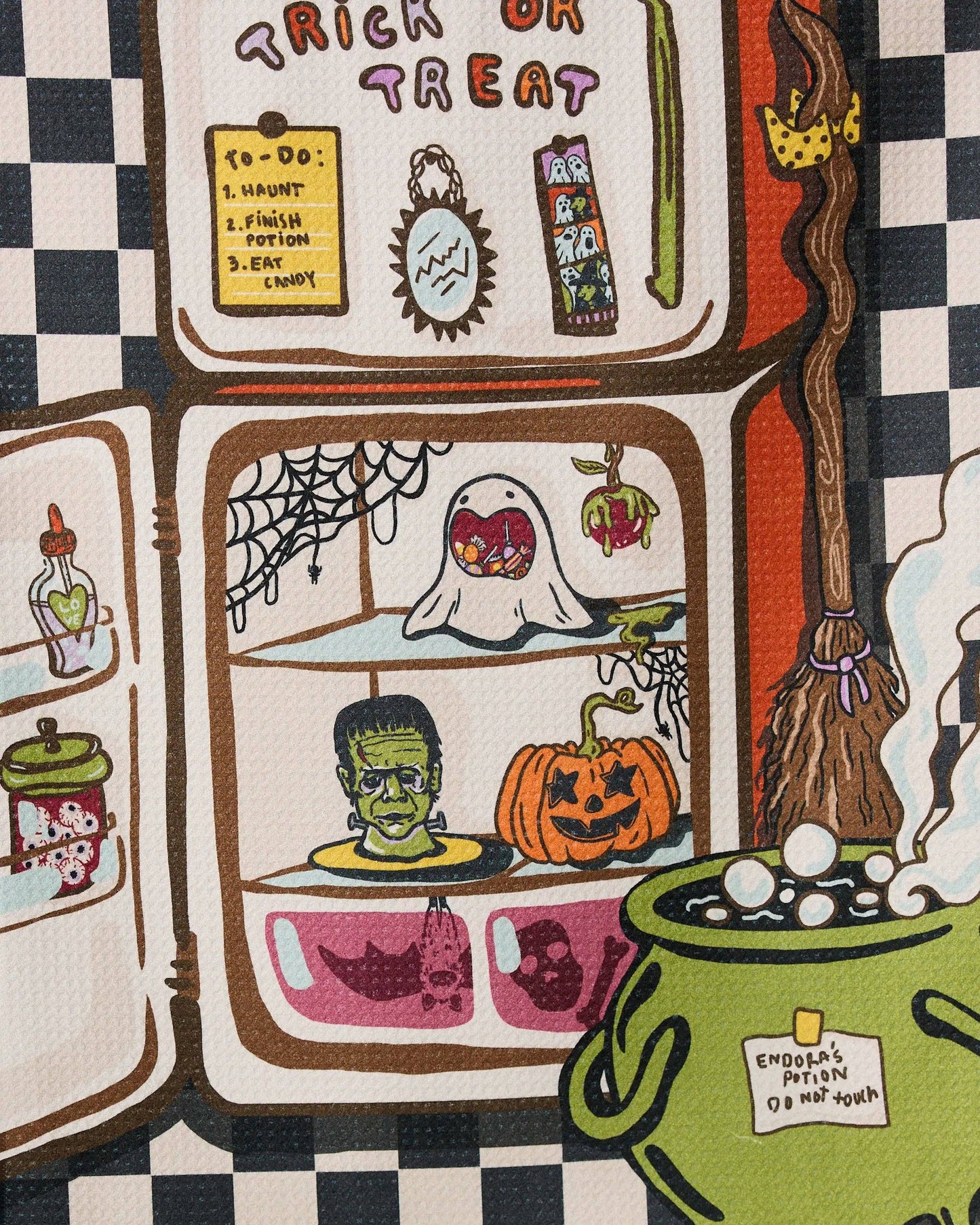 Spooky Roommates Tea Towel - 85 Local