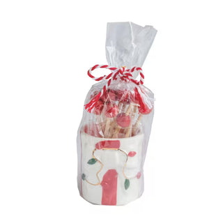 White Bow Toothpick Holder