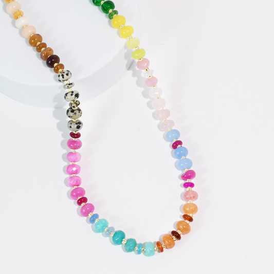Happy Hues Gemstone Necklace