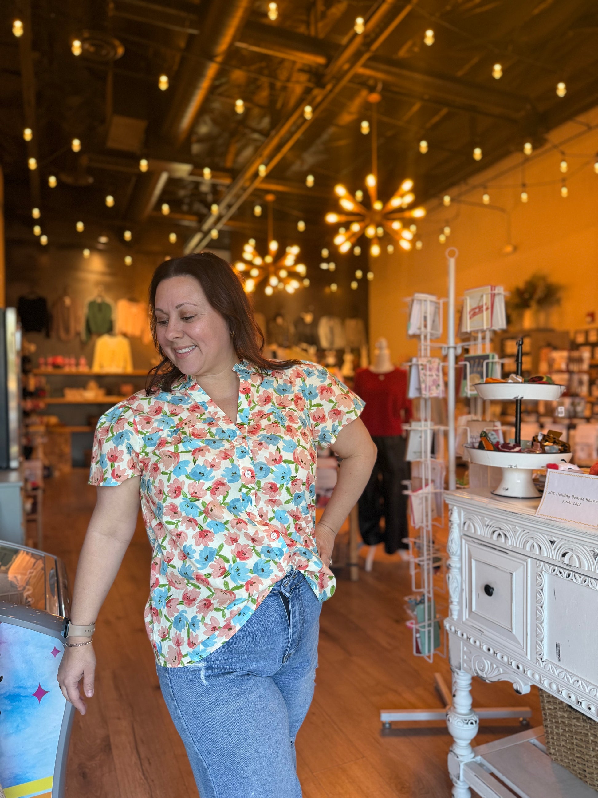 Floral button up 