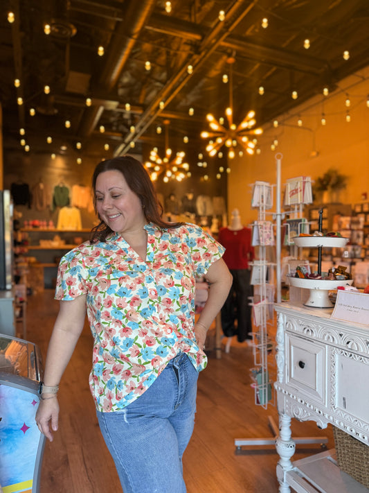 Floral button up 