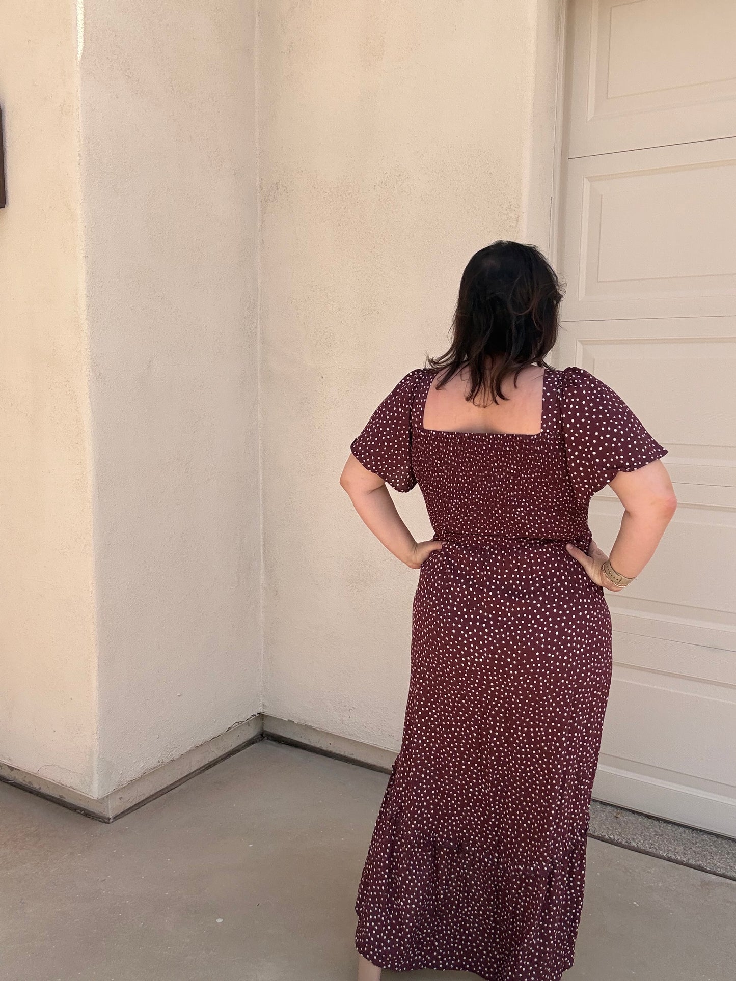 Chocolate Polka Dot Dress