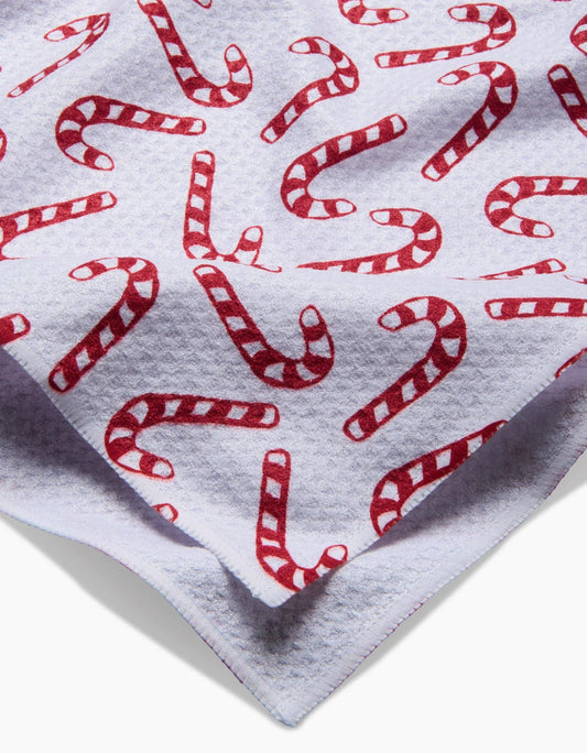 Christmas Candy Canes Tea Towel - 85 Local