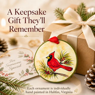 Bunco Dice Ornament - Hand Painted Ceramic