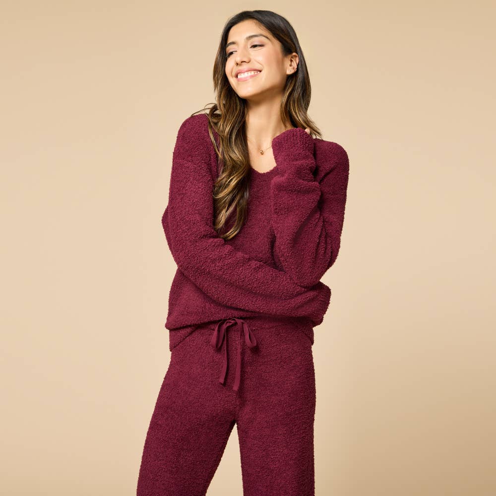 Oprah's Fave 2024 - Solid Marshmallow V-Neck Lounge Set