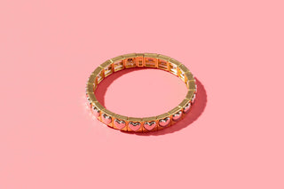 Enamel Stretch Bracelet - Earth Tone Colors - Asst Styles
