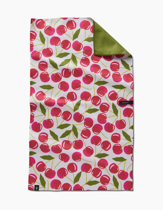 Cherry Chic Double Sided Tea Towel - 85 Local