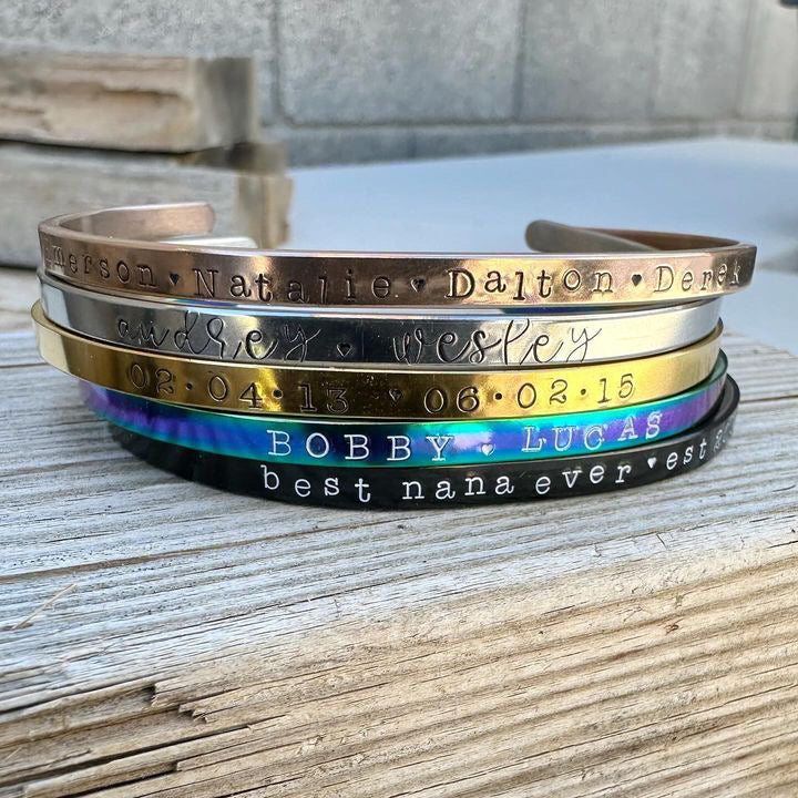custom options for bracelets 