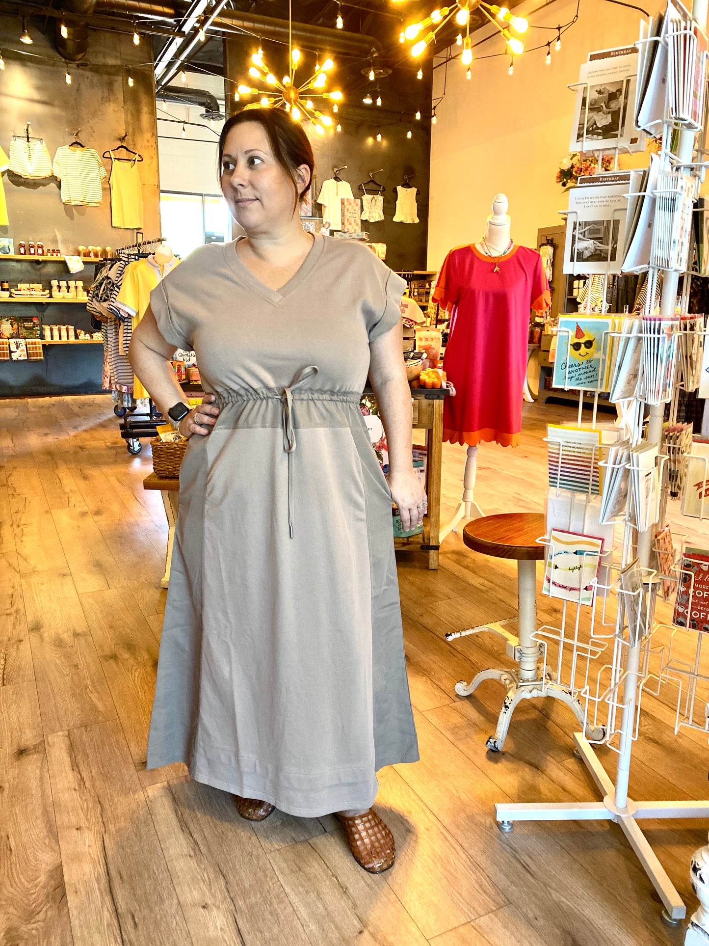 Cocoa Midi Drawstring