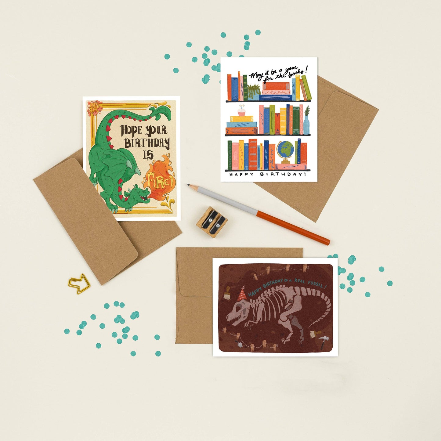 For The Books | A Year for the Books Birthday Card