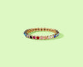 14K Gold-Plated w/Bright Colored Bezel Stones - Amore