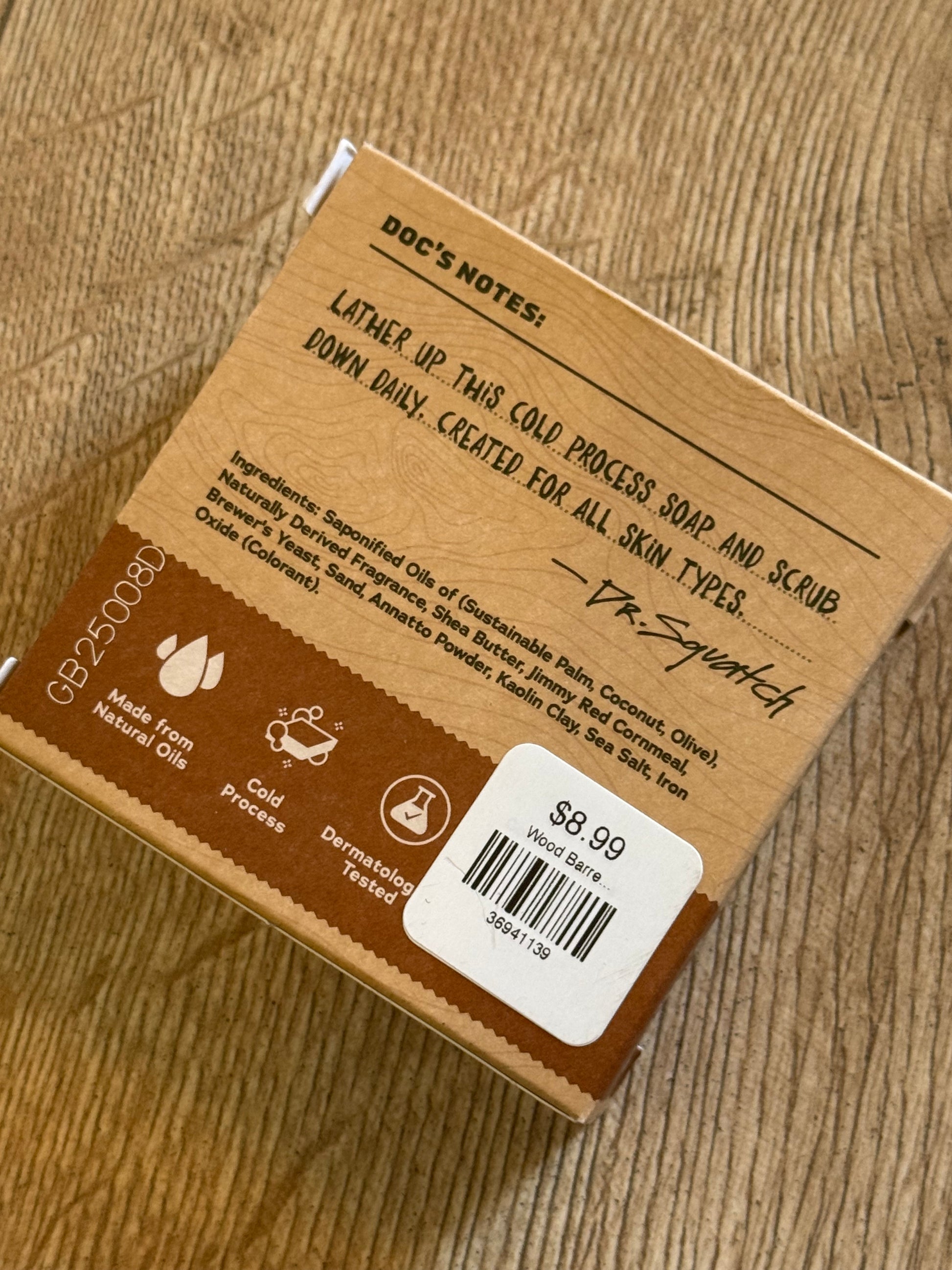 Wood Barrel Bourbon Bar Soap - 85 Local